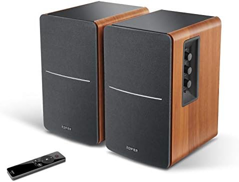 Edifier Powered Bookshelf Speakers R1280T with WiiM Mini AirPlay2 Wireless Wi Fi Audio Streamer  Stream Hi Res Audio from Spotify  Amazon Music and More