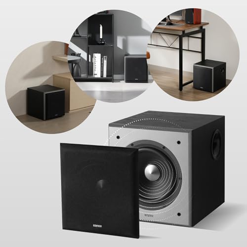 Edifier T5 Powered Subwoofer   70w RMS Active Woofer with 8 inch Driver and Low Pass Filter
