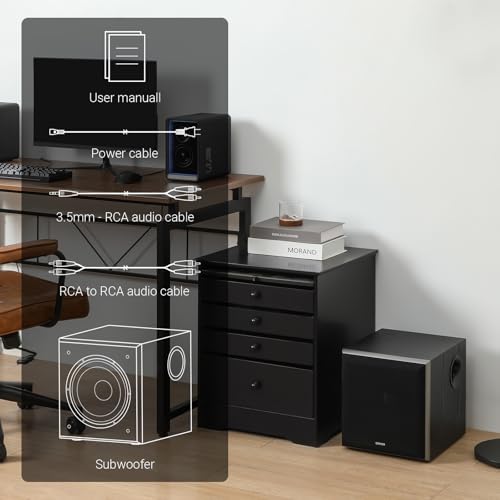 Edifier T5 Powered Subwoofer   70w RMS Active Woofer with 8 inch Driver and Low Pass Filter