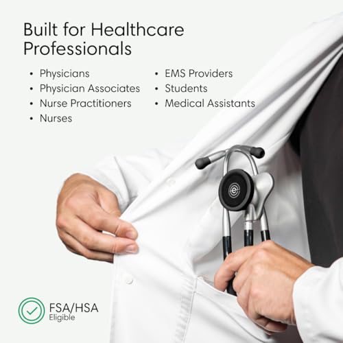 Eko CORE 500  Digital Stethoscope   40x Amplification  Active Noise Cancellation  3 Lead ECG  FDA Cleared AI with Eko   Full Color Display  Reimbursement Eligible  Silver