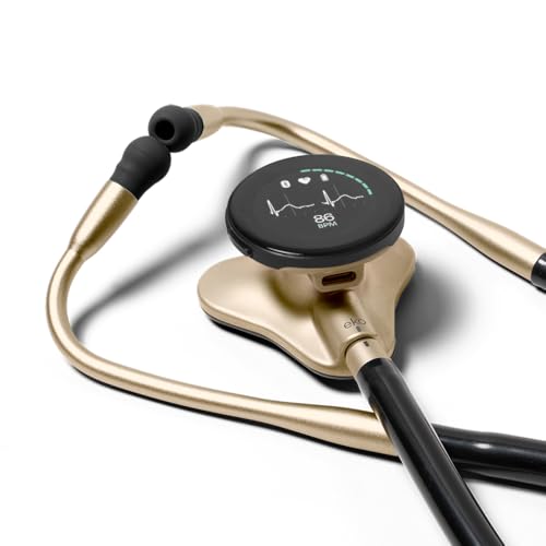 Eko CORE 500  Digital Stethoscope   40x Amplification  Active Noise Cancellation  3 Lead ECG  FDA Cleared AI with Eko   Full Color Display  Reimbursement Eligible  Silver