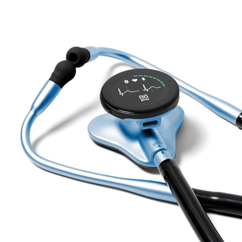 Eko CORE 500  Digital Stethoscope   40x Amplification  Active Noise Cancellation  3 Lead ECG  FDA Cleared AI with Eko   Full Color Display  Reimbursement Eligible  Silver