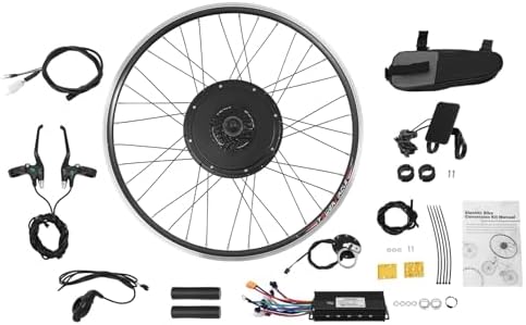 Electric Bike Conversion Kit  48V 1000W 700C 28/ 29 Front/Rear Wheel Electric Bicycle Hub Kit Dual Mode Controller w/LCD Display & PAS  5 Speed Adjustment E Bike Conversion Kit