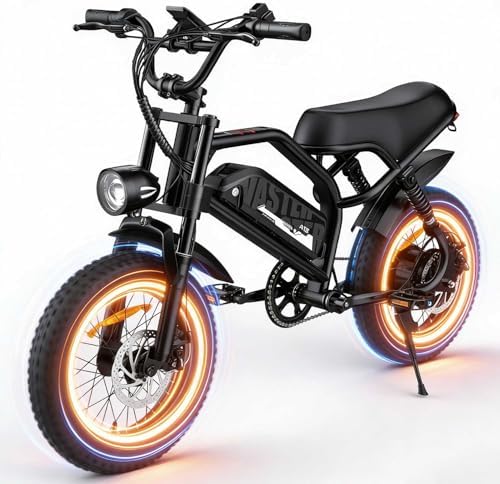 Electric Bike  16 Fat Tire E Bike for Teens/Adults  500W Small E Bike with 36V/12 8Ah Removable Battery  Up to 22MPH  45 Mile Range  Electric Dirt/Mountain Bike for Woman/Men A13