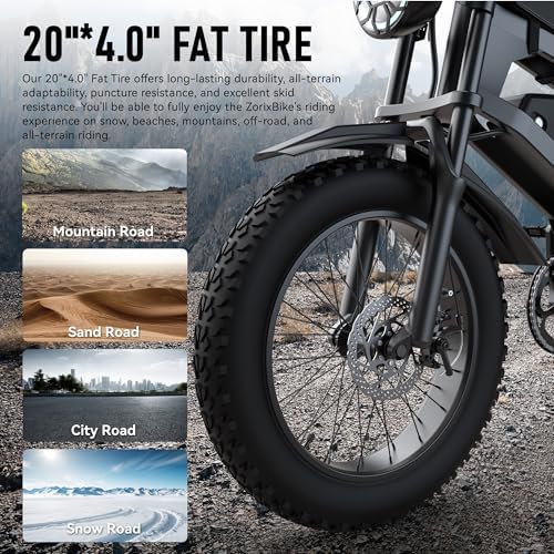 Electric Bike for Adults 48V 20AH   Peak Power 1500/3000W Brushless Motor Electric Bicycle   Max Speed 31 35MPH   Max 80 Miles Range   20 x 4 0 Fat Tire Dirt E Bike 7 Speed