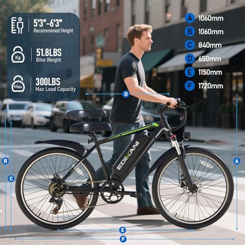 Electric Bike for Adults  Peak 1500W Ebike 26 Electric Mountain Bike 70 Miles Range  648Wh Removable Battery  40KMH Fast Commuter Electric Bicycle for Men  Lockable Front Suspension  7 Speed Gears