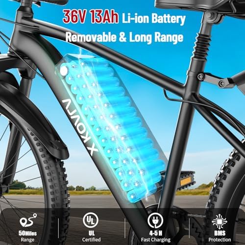 Electric Bike for Adults 1000W Electric Mountain Ebike 25MPH 40Miles Electric Dirt Bike  7 Speed  26 Tires Removable Battery  Shock Absorber  Commuter E Bike 