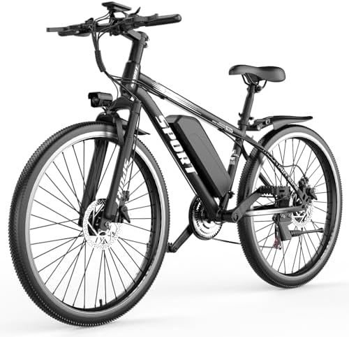 Electric Bike for Adults  1500W Peak Motor  Up to 25 MPH  65 Miles PAS Range  48V 10Ah Removable Battery  Advanced Front Suspension  7 Speeds  Compact Electric Mountain Bicycle  26 Commuting Ebike
