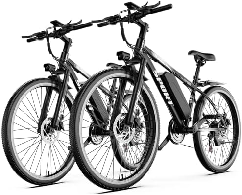 Electric Bike for Adults  1500W Peak Motor  Up to 25 MPH  65 Miles PAS Range  48V 10Ah Removable Battery  Advanced Front Suspension  7 Speeds  Compact Electric Mountain Bicycle  26 Commuting Ebike