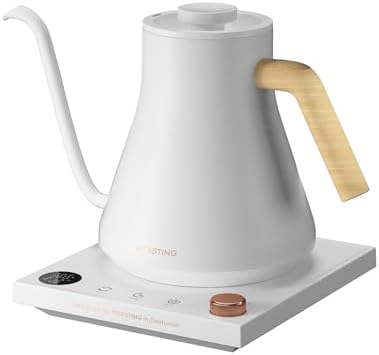 Electric Kettles  Gooseneck Electric Kettle   1  Temperature Control  Stainless Steel Inner  Quick Heating  for Pour Over Coffee  Brew Tea  Boil Hot Water  0 9L Black