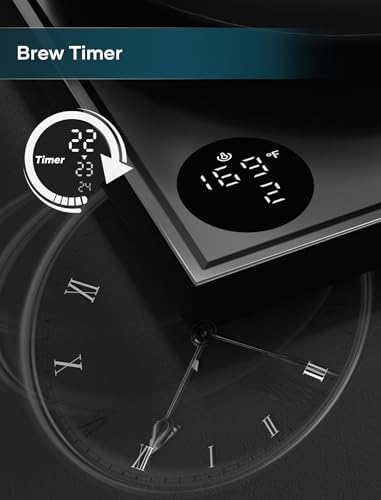 Electric Kettles  Gooseneck Electric Kettle   1  Temperature Control  Stainless Steel Inner  Quick Heating  for Pour Over Coffee  Brew Tea  Boil Hot Water  0 9L Black