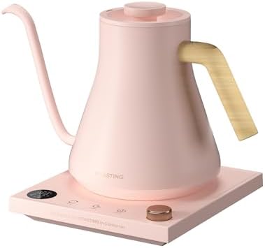 Electric Kettles  Gooseneck Electric Kettle   1  Temperature Control  Stainless Steel Inner  Quick Heating  for Pour Over Coffee  Brew Tea  Boil Hot Water  0 9L Black