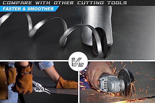 Electric Metal Shear  14 Gauge 5 0 Amp Variable Speed Swivel Head Heavy Duty Sheet Metal Cutter