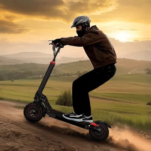 Electric Scooter Adults  1200 1600W Motor  Up to 31/34 MPH Top Speed & 37 Miles Long Range  48V 18/21AH Big Battery  11 Off Road Tire Folding E Scooter with Seat  Double Suspension & Braking Systems