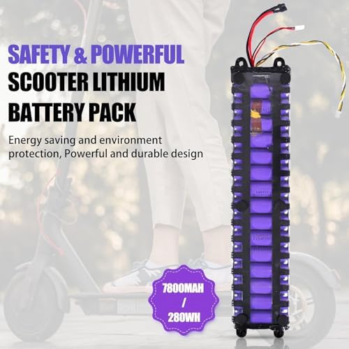 Electric Scooter Battery  36V 7800mah Quick Charging Lithium Battery Pack Suitable for 36V Electric Scooters  with Multiple adapters and Communication interfaces
