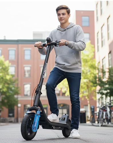 Electric Scooter  300W Scooter with Suspension 15 5MPH 11miles Range 7500mah Battery Comfortable Riding  Widened Deck