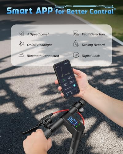 Electric Scooter  300W Scooter with Suspension 15 5MPH 11miles Range 7500mah Battery Comfortable Riding  Widened Deck