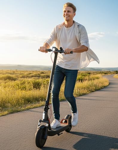 Electric Scooter  300W Scooter with Suspension 15 5MPH 11miles Range 7500mah Battery Comfortable Riding  Widened Deck