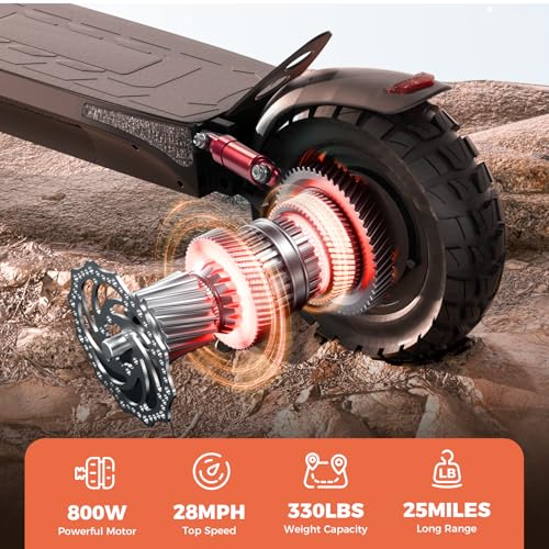 Patinete eléctrico, motor de 350/800/1000 W, autonomía máxima de 29, 40 y 60 km, velocidad máxima de 35,5 y 45 km/h, neumáticos de 21,5 cm/25 cm, capacidad de carga de 129,5 kg/140 kg, patinete eléctrico todoterreno para adultos, certificado UL 2272