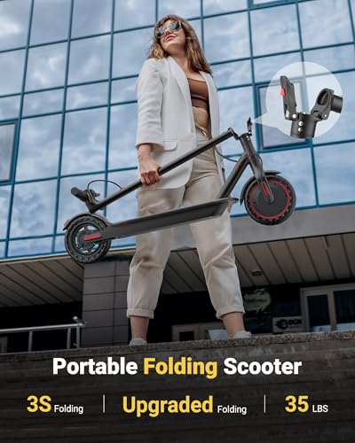 Electric Scooter for Adults  8 5/10 Tires  19/22Mph  350W/500W Motor  21 28 Miles Range  Folding E Scooter with Dual Suspension APP V1/SPRO/MAX/PRO 