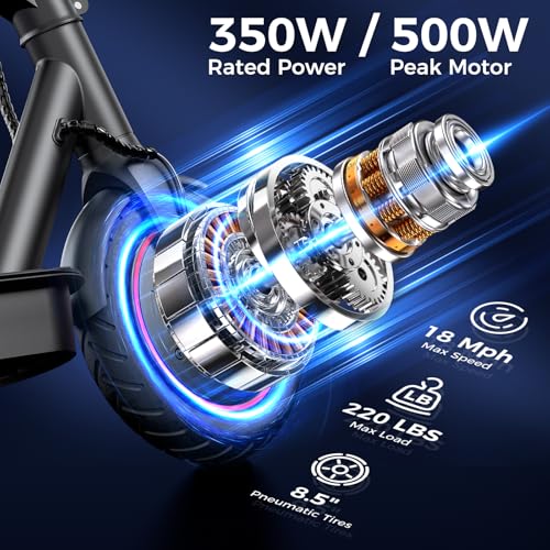Electric Scooters   500W/1000W/1500W Adult Electric Scooter  18/25 MPH Top Speed  8 5 Tires 21/28 Miles Long Range  Portable E Scooter for Adults and Teens