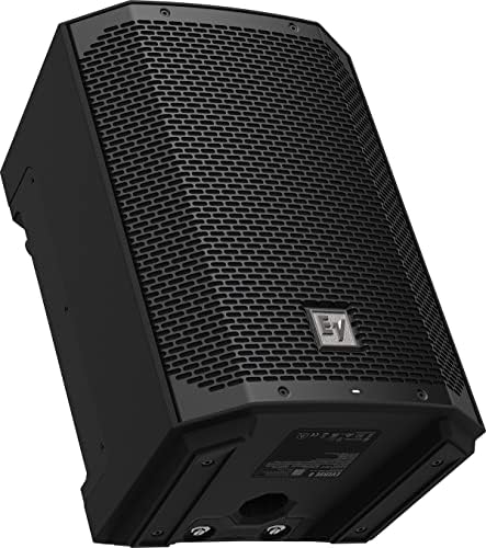 Electro-Voice EVERSE - Altavoz compacto de 8 pulgadas, ligero, con batería de 2 vías, con audio Bluetooth y control (negro)