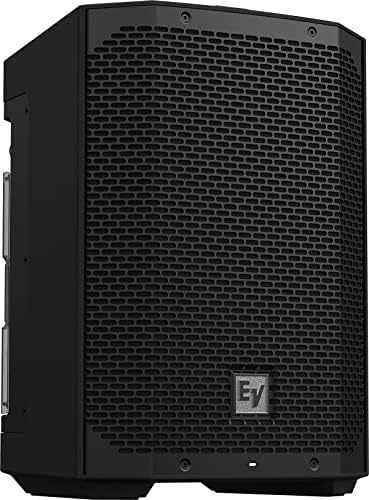Electro Voice EVERSE 8 8 Inch Compact Lightweight Weatherized 2 Way Battery Powered Loudspeaker with Bluetooth Audio and Control  Black 