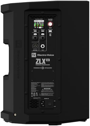 Electro Voice ZLX 8P G2 8 Inch 2 Way Powered Loudspeaker with Bluetooth  Black 