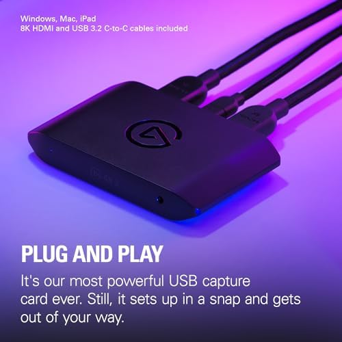 Elgato 4K X   Capture Up to 4K144 with Ultra Low Latency on PS5 Pro  Xbox Series X S  Nintendo Switch 2  OBS and More  HDMI 2 1  VRR  HDR10  USB 3 2 Gen 2  for Streaming & Recording  PC Mac iPad