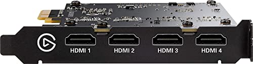 Elgato Cam Link Pro  10GAW9901   Internal Camera Capture Card with 4 HDMI inputs  Stream and Record 1080p60 or 4K30 for Video Conferencing  Renewed 