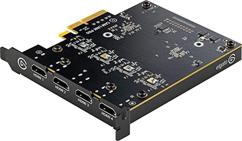 Elgato Cam Link Pro  10GAW9901   Internal Camera Capture Card with 4 HDMI inputs  Stream and Record 1080p60 or 4K30 for Video Conferencing  Renewed 