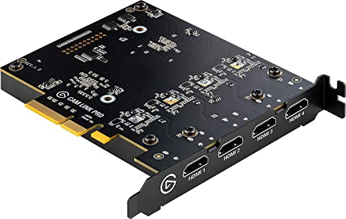 Elgato Cam Link Pro  10GAW9901   Internal Camera Capture Card with 4 HDMI inputs  Stream and Record 1080p60 or 4K30 for Video Conferencing  Renewed 