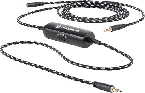 Elgato Chat Link Pro  Audio Adapter  PS5/PS4/Switch/Xbox  3 5mm   Captures Voice Chat & Gameplay Audio in One Line  Plug and Play  Works with Elgato Capture Cards