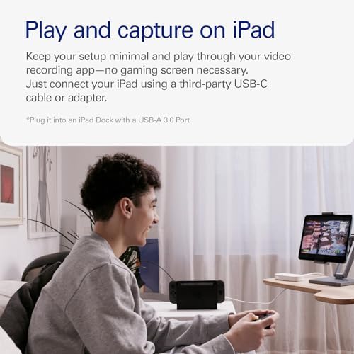 Elgato Game Capture Neo   USB Portable Capture Card 4K60 HDR Passthrough  1080p60 Video Recording   For PS5 Xbox Nintendo Switch 2   OBS  Quicktime and more   Plug & Play Works on Laptop PC Mac iPad