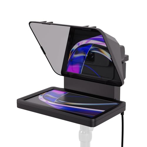 Elgato Prompter   Teleprompter with Built in Screen for YouTube  Twitch  Zoom  MS Teams and more  Supports DSLR/Webcam/Smartphone  Drag & Drop Monitor Display  Works with Mac/PC & Stream Deck