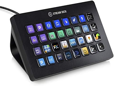 Elgato Stream Deck XL   Advanced Studio Controller  32 Macro Keys  Trigger Actions in apps and Software Like OBS  Twitch   YouTube and More  USB  Works with Mac and PC