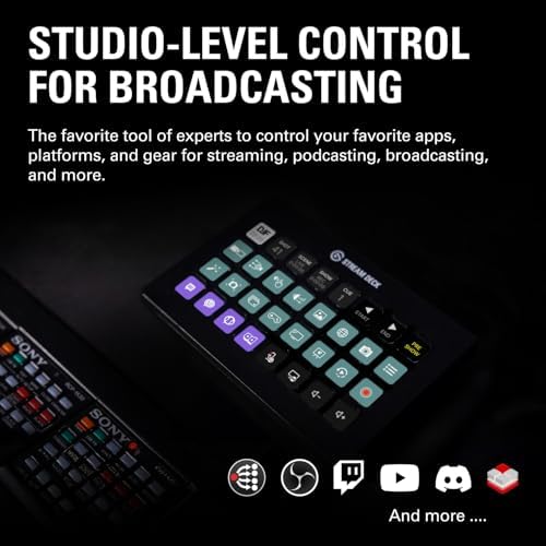 Elgato Stream Deck XL   Advanced Studio Controller  32 Macro Keys  Trigger Actions in apps and Software Like OBS  Twitch   YouTube and More  USB  Works with Mac and PC