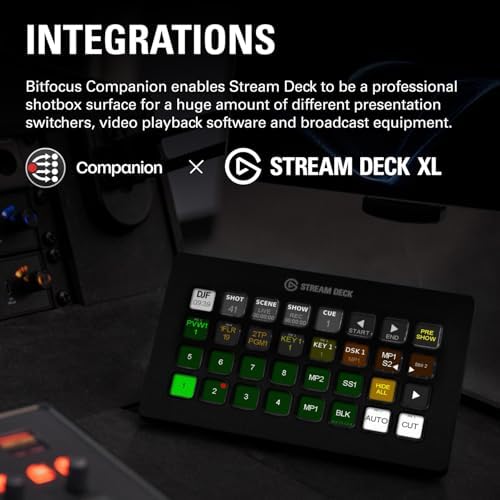 Elgato Stream Deck XL   Advanced Studio Controller  32 Macro Keys  Trigger Actions in apps and Software Like OBS  Twitch   YouTube and More  USB  Works with Mac and PC