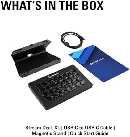 Elgato Stream Deck XL   Advanced Studio Controller  32 Macro Keys  Trigger Actions in apps and Software Like OBS  Twitch   YouTube and More  USB  Works with Mac and PC