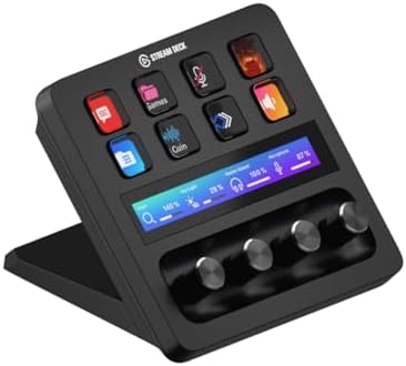 Elgato Stream Deck    Audio Mixer  Production Console and Studio Controller for Content Creators  Streaming  Gaming  with customizable touch strip dials and LCD keys  works with Mac and PC