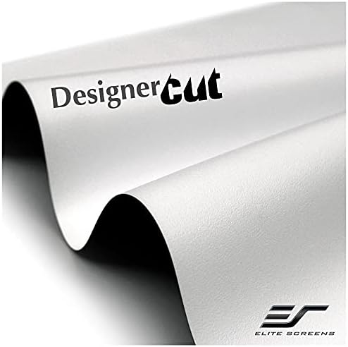 Elite Screens Designer Cut 135 Diag  16 9  8K 4K Ultra HD Matte White DIY Raw Projector Screen Material  Black Backed Projection Screen