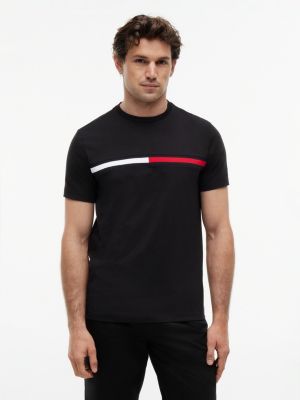 Embroidered Flag Logo T Shirt
