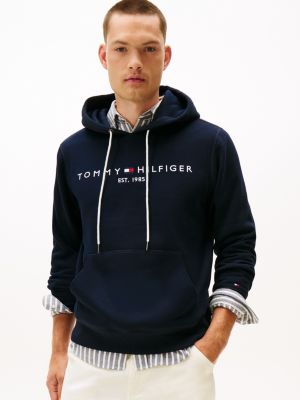 Talla S - Embroidered Tommy Logo Hoodie