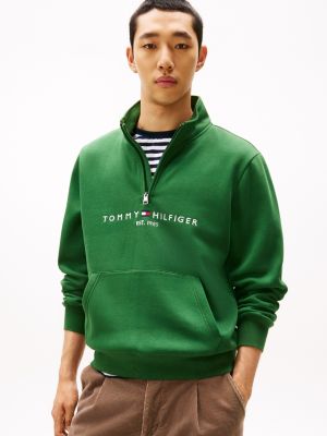 Embroidered Tommy Logo Quarter Zip