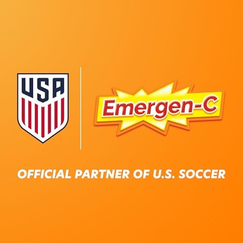 Emergen C 1000mg Vitamin C Immune Support Powder Tangerine 30CT includes Zinc  Manganese  7 B Vitamins and Electrolytes for Back to School Essentials