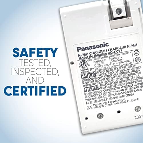 Eneloop Panasonic K KJ17MBS66A Power Pack; 6AA  6AAA Rechargeable Batteries and Advanced CC17 Battery Charger