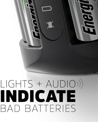 Energizer Recharge Pro Rechargeable AAA and AA Battery Charger With 4 NiMh Rechargeable AA Batteries  Provides a Full Charge in 3 Hours