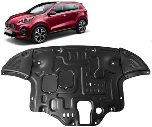 Engine Splash Shield Fit for Kia Sportage 2017 2022 Front Wheel Drive Engine Case Guards Suitable for Sportage Under Engine Cover Mud Flaps Directly Replace Original Not Fit All Wheel Drive