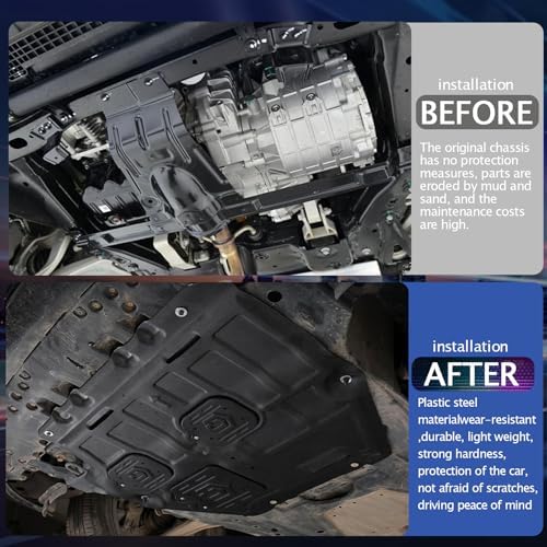 Engine Splash Shield Fit for Kia Sportage 2017 2022 Front Wheel Drive Engine Case Guards Suitable for Sportage Under Engine Cover Mud Flaps Directly Replace Original Not Fit All Wheel Drive