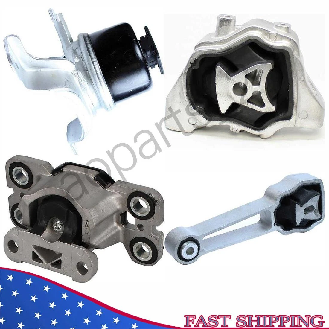 Engine  Trans & Torque Strut Mount 4PCS 07 16 for Volvo S60 S80 V70 XC60 XC70